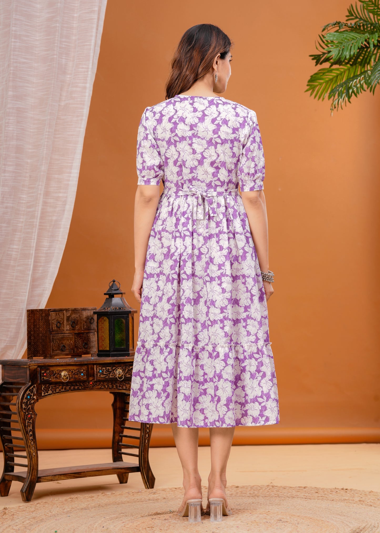 Ashvy Pure Cotton Anarkali Feeding & Maternity Kurti – Comfort Meets Elegance