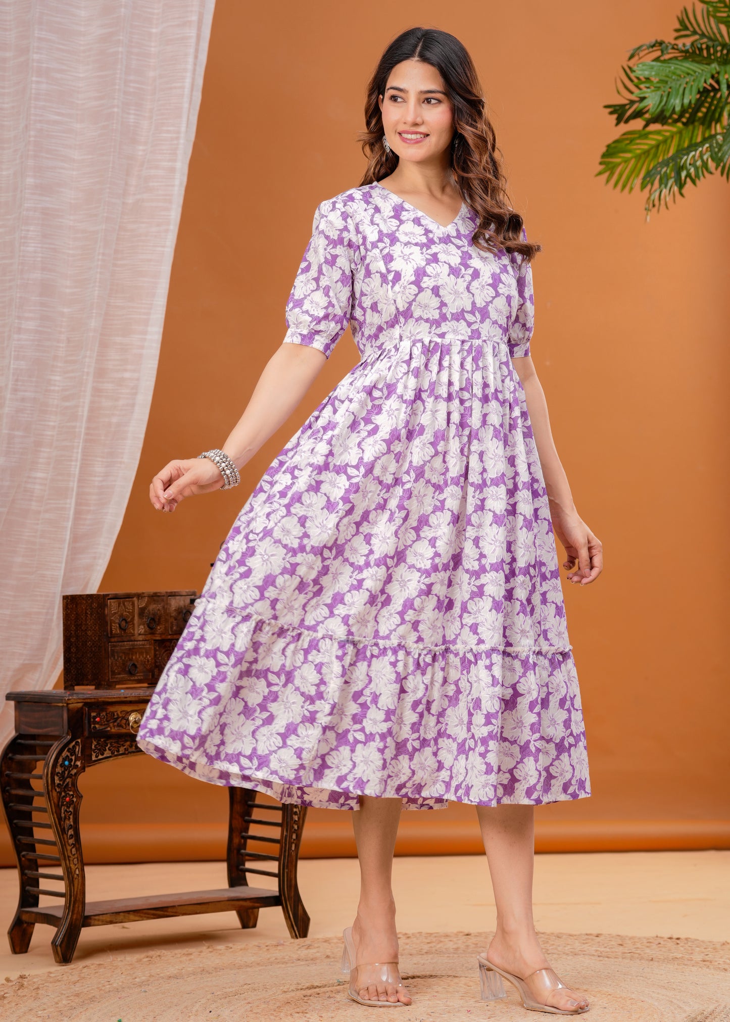 Ashvy Pure Cotton Anarkali Feeding & Maternity Kurti – Comfort Meets Elegance