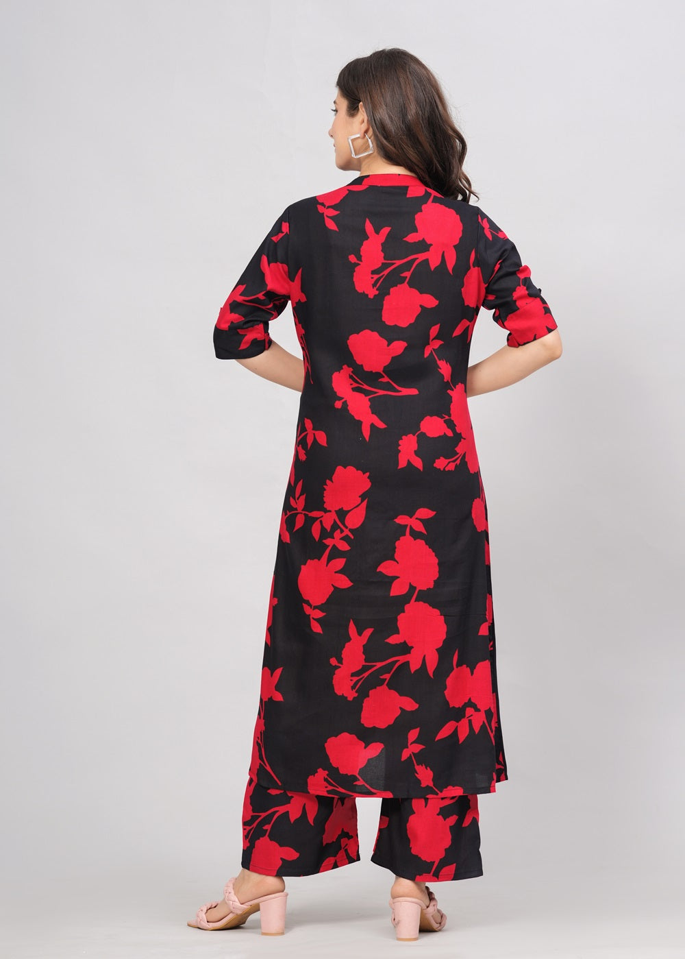 Printed Kurta Set for Women | Women Kurta Palazzo Set | Kurta with Pant Set