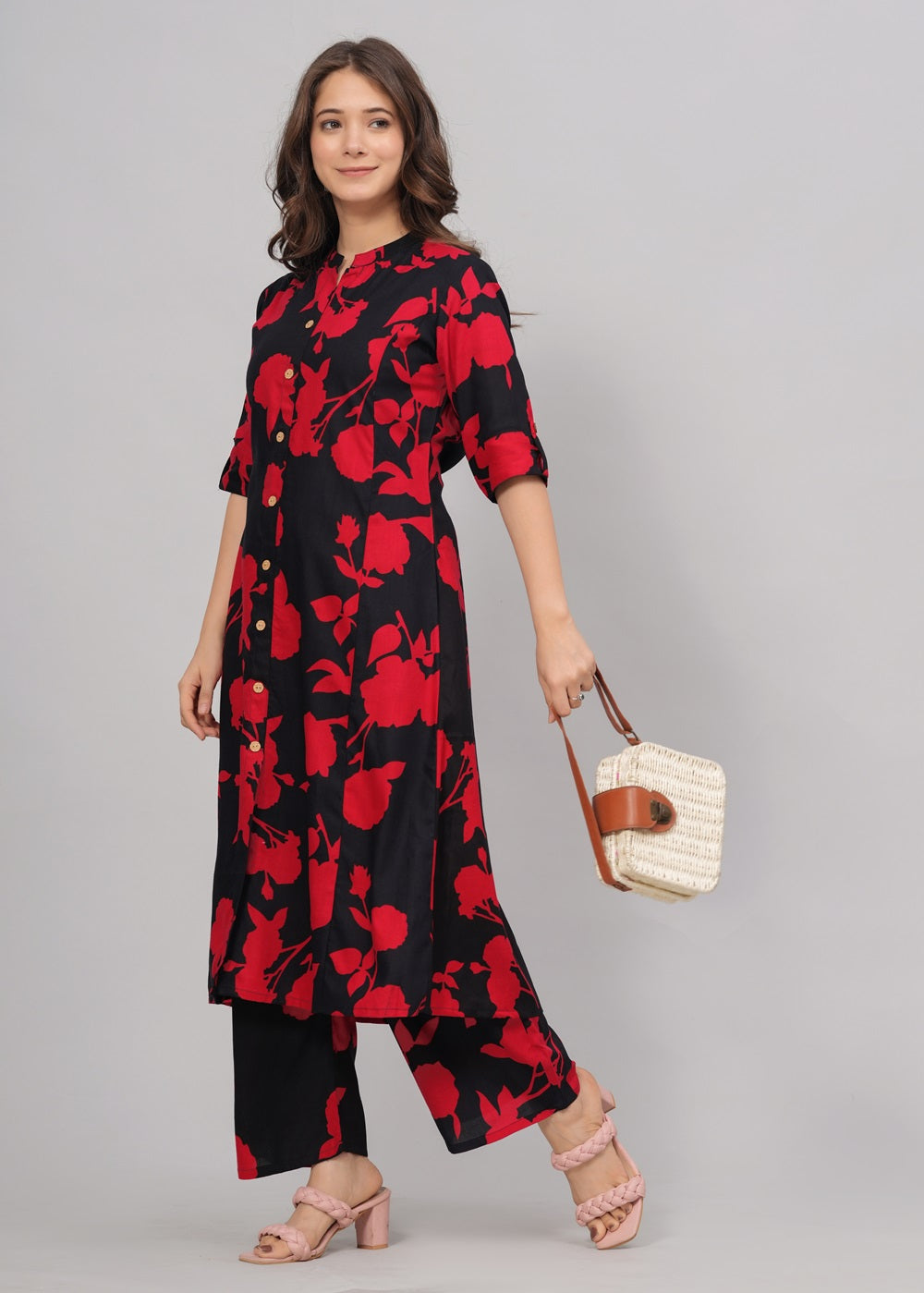 Printed Kurta Set for Women | Women Kurta Palazzo Set | Kurta with Pant Set