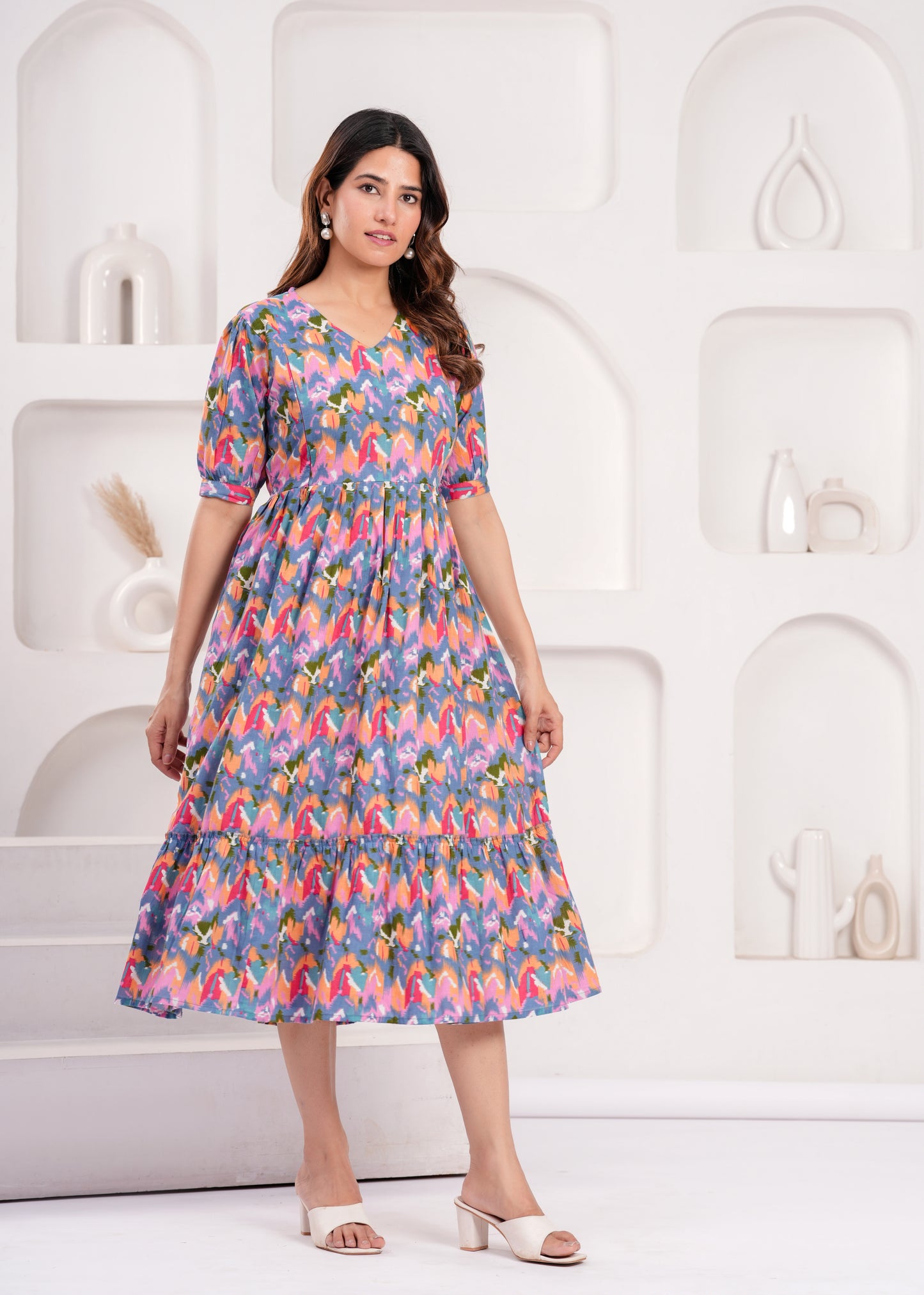 Ashvy Pure Cotton Anarkali Feeding & Maternity Kurti – Comfort Meets Elegance