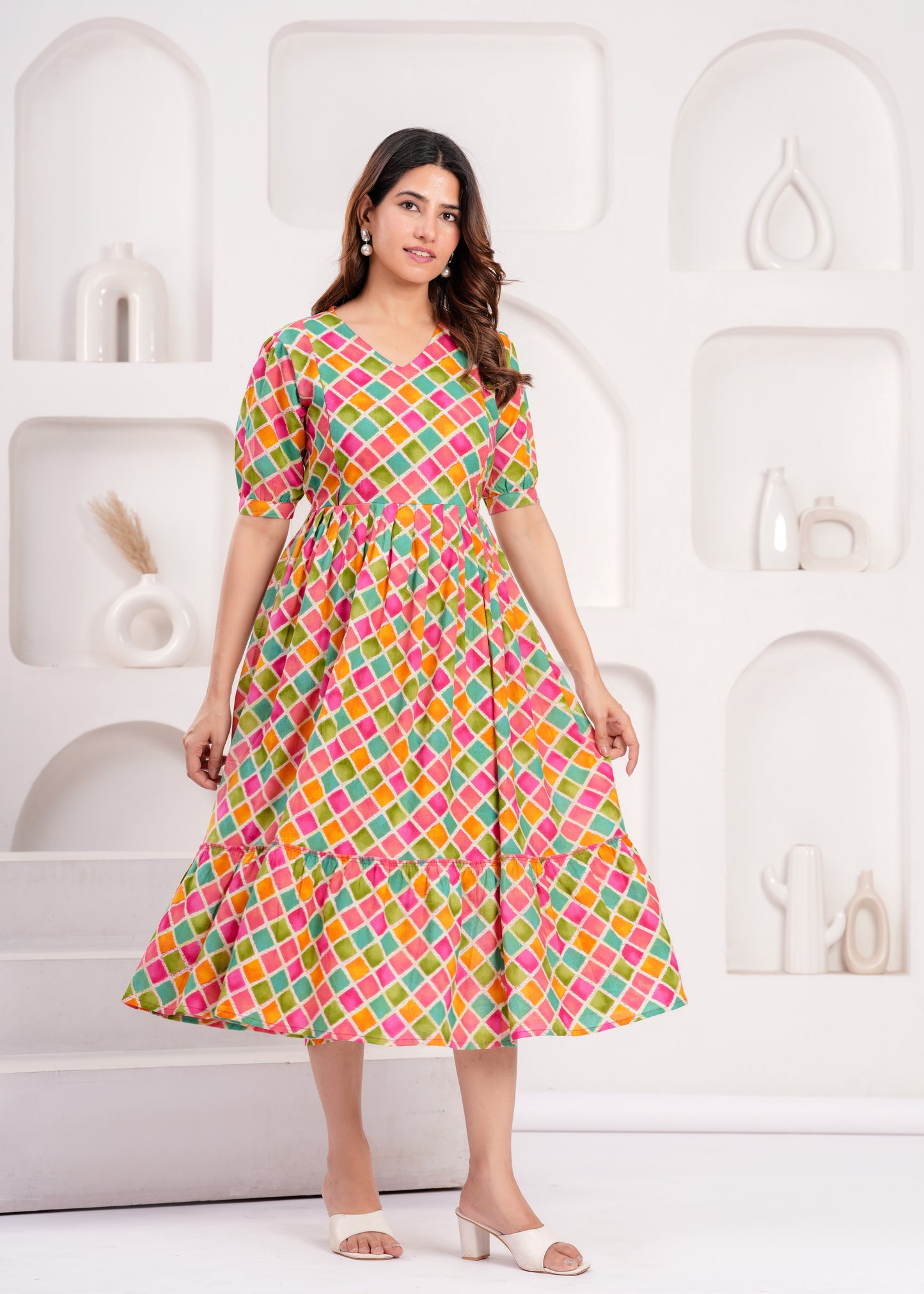Ashvy Pure Cotton Anarkali Feeding & Maternity Kurti – Comfort Meets Elegance