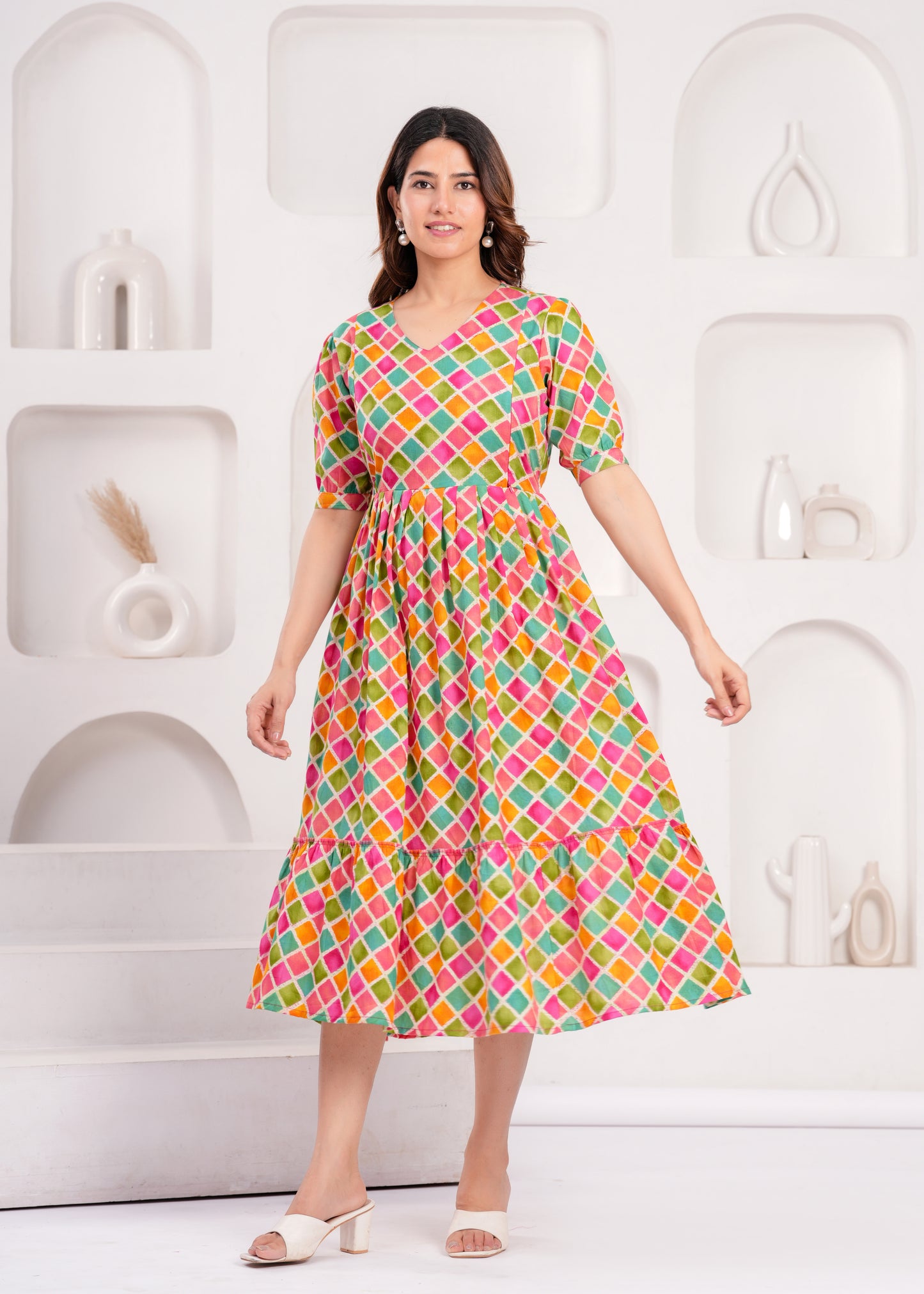 Ashvy Pure Cotton Anarkali Feeding & Maternity Kurti – Comfort Meets Elegance