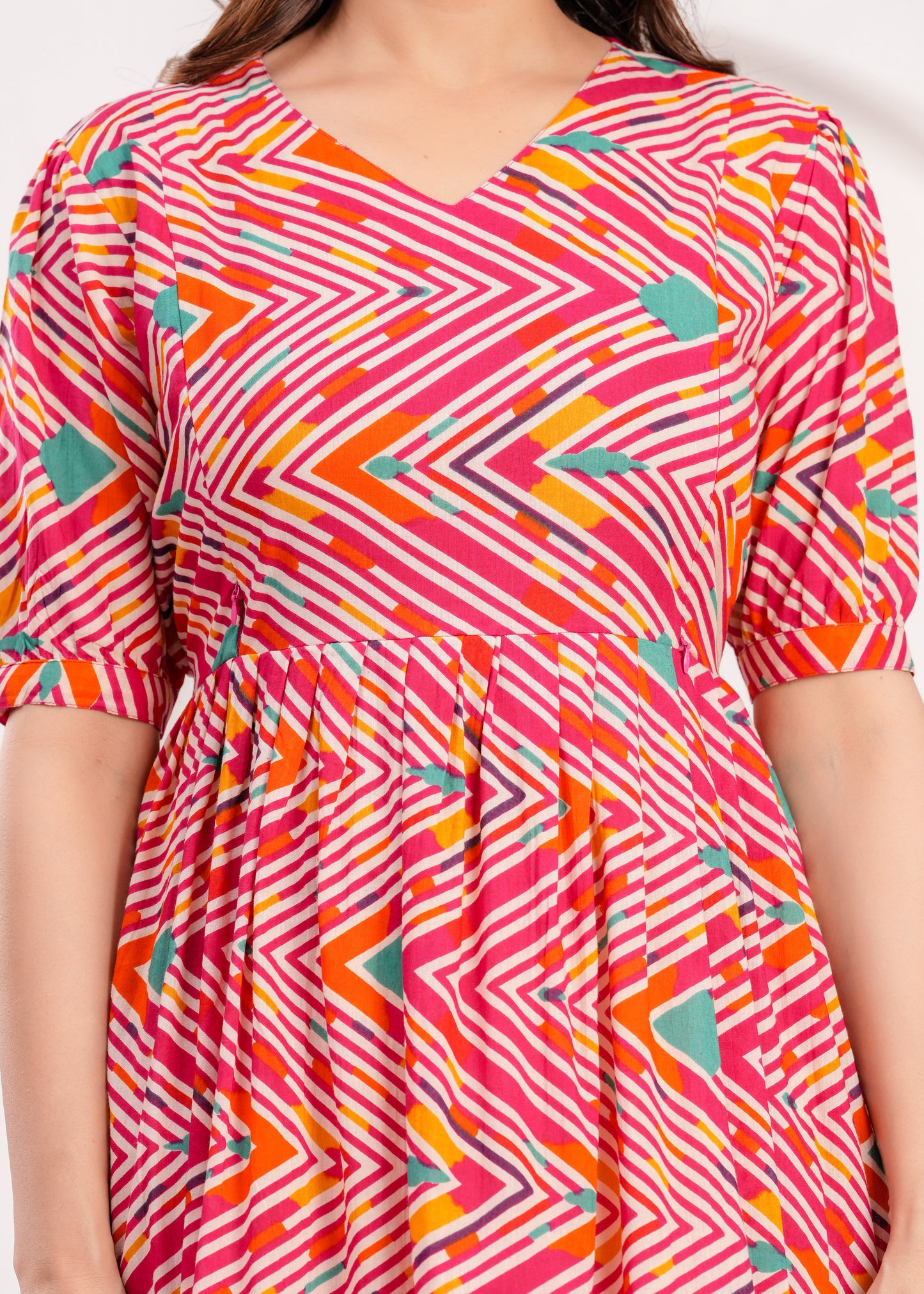 Ashvy Pure Cotton Anarkali Feeding & Maternity Kurti – Comfort Meets Elegance