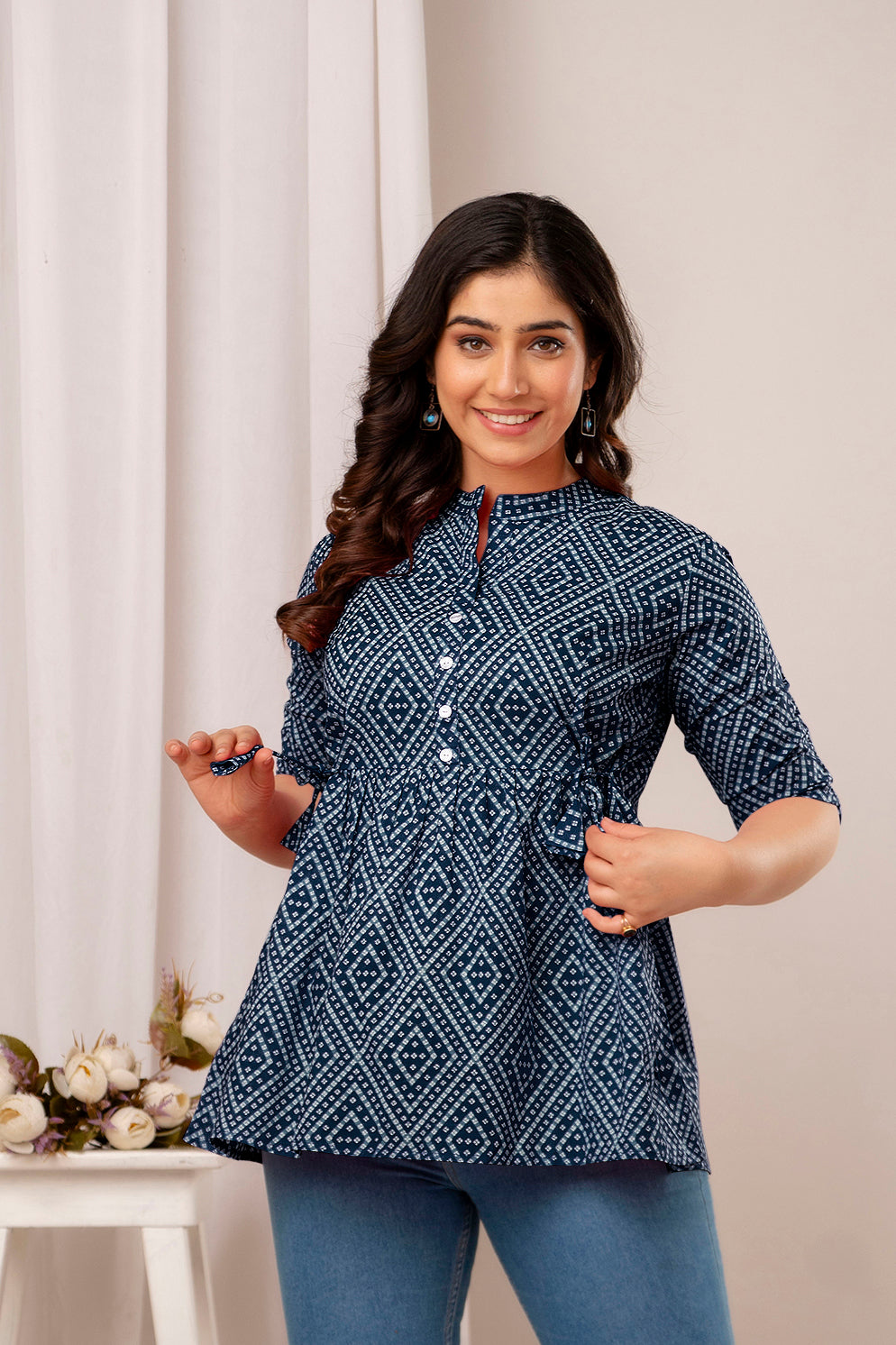 New Launch: Cotton Printed Top (Blue) β Effortless Elegance & Comfort