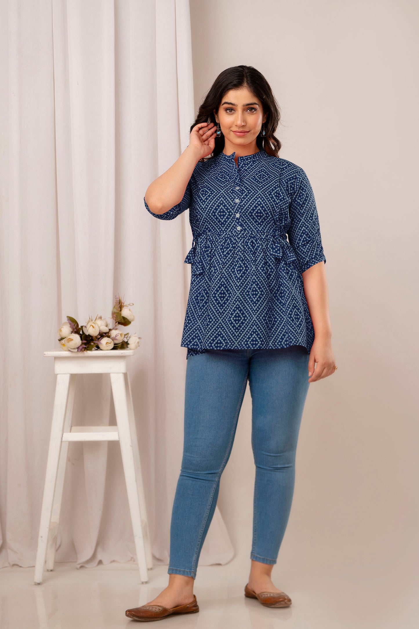 New Launch: Cotton Printed Top (Blue) β Effortless Elegance & Comfort