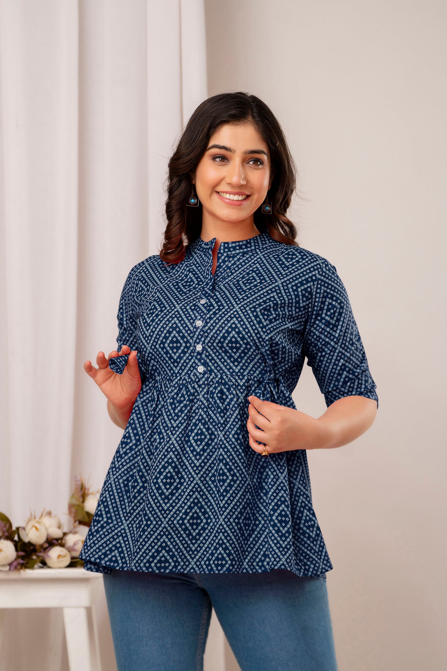 New Launch: Cotton Printed Top (Blue) β Effortless Elegance & Comfort