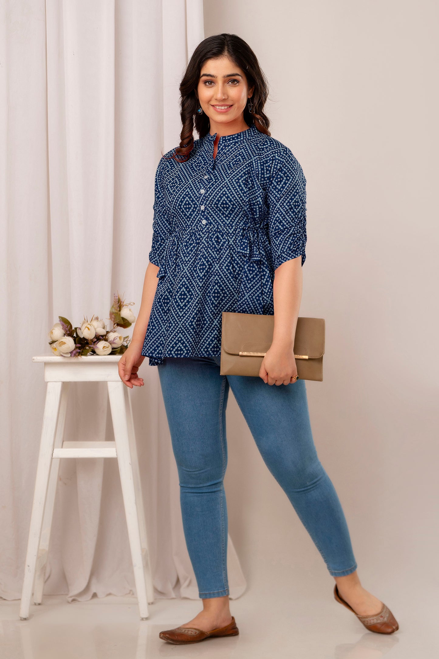 New Launch: Cotton Printed Top (Blue) β Effortless Elegance & Comfort