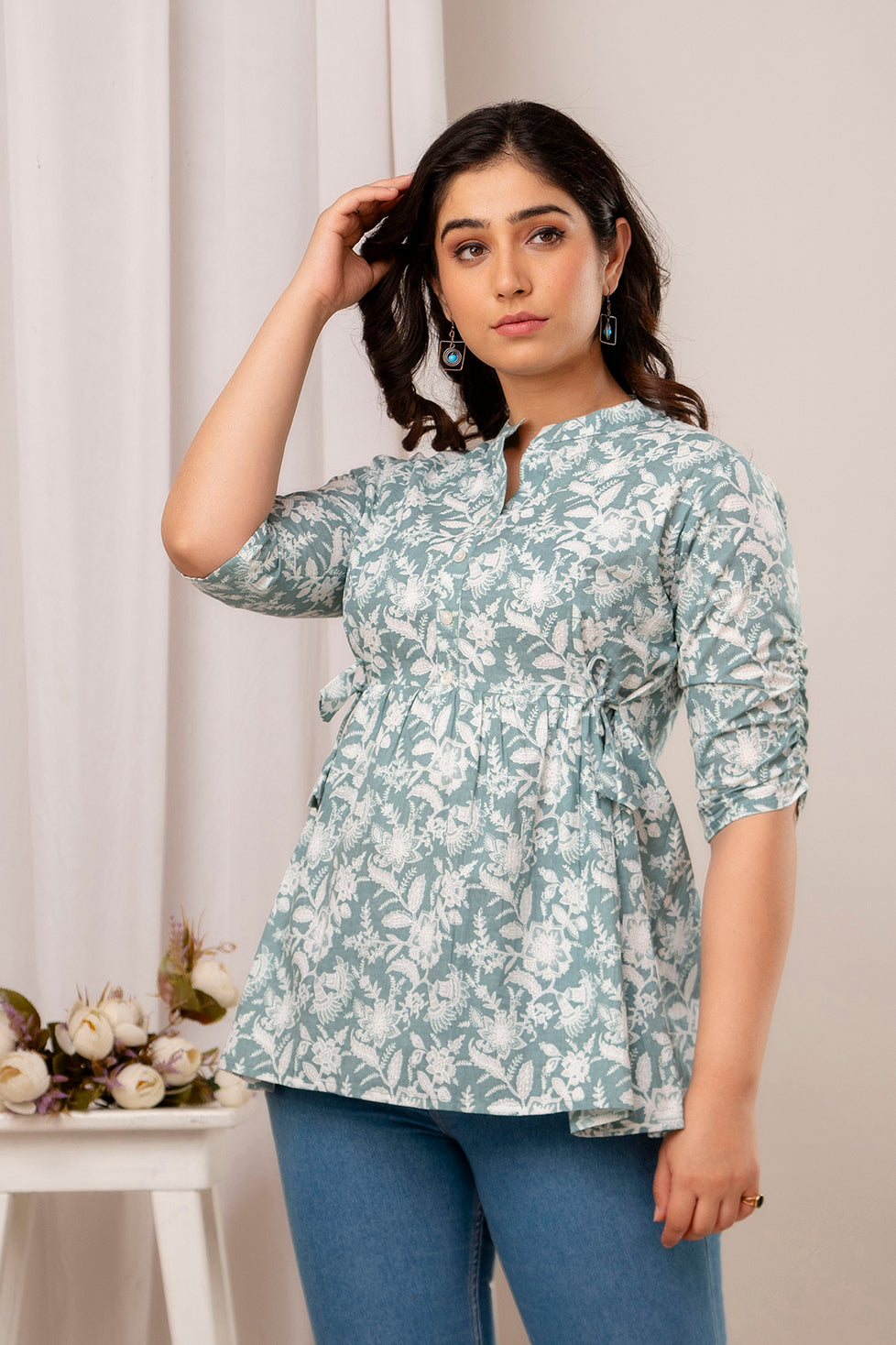New Launch: Cotton Printed Top (Grey White) – Bright, Bold & Beautiful