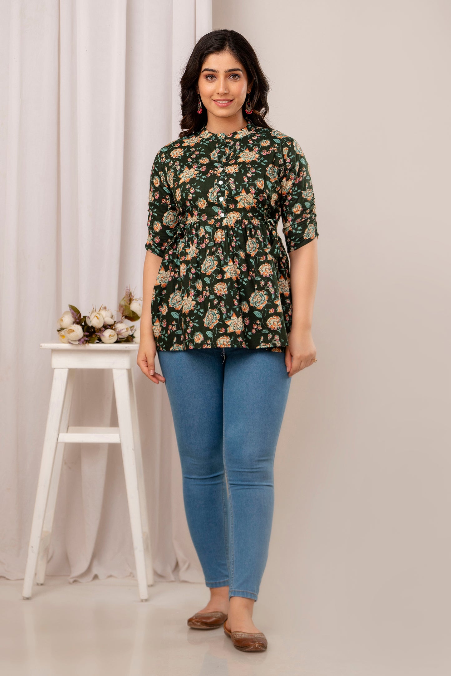 New Launch: Cotton Printed Top (Green) β Fresh, Light & Stylish