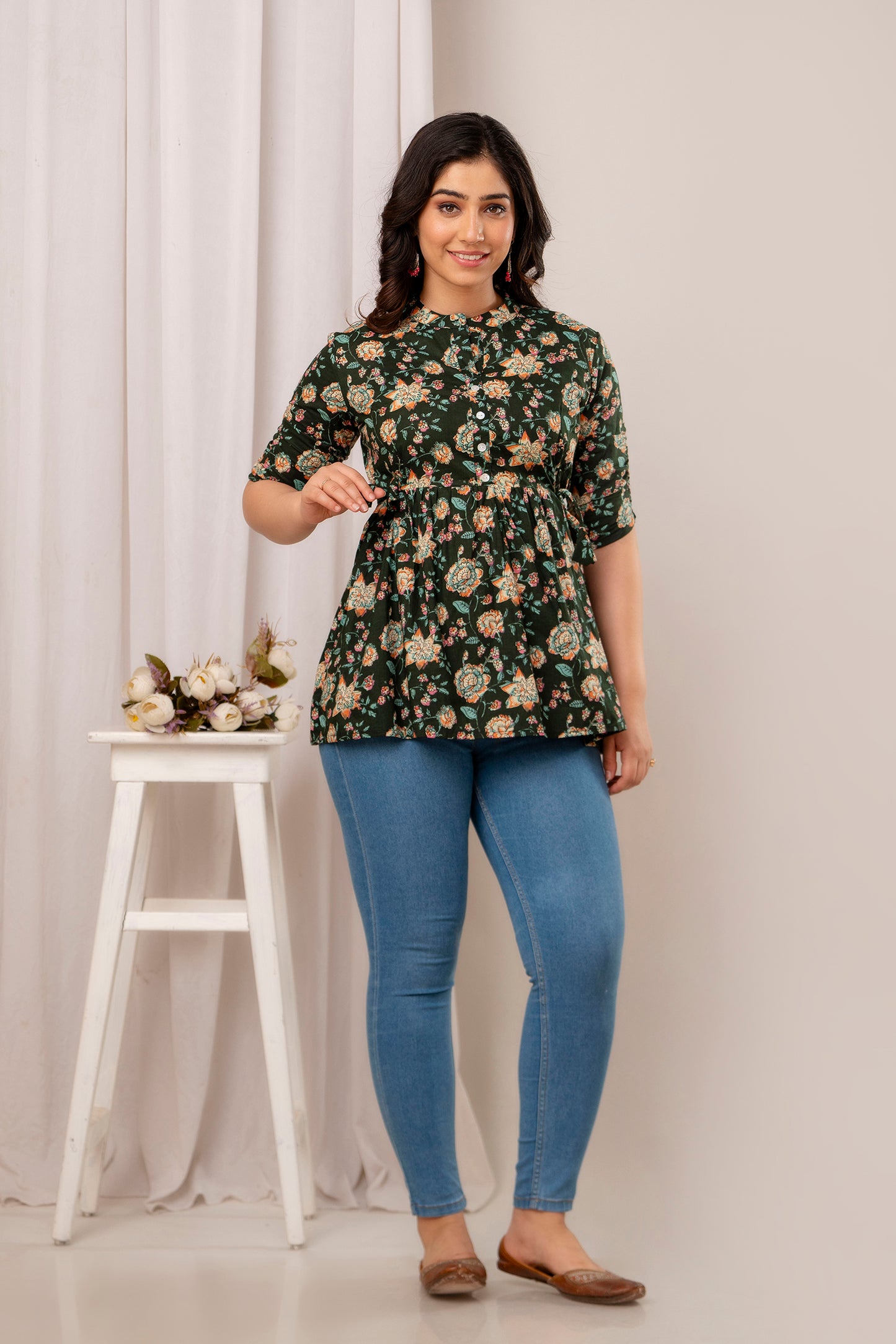 New Launch: Cotton Printed Top (Green) β Fresh, Light & Stylish