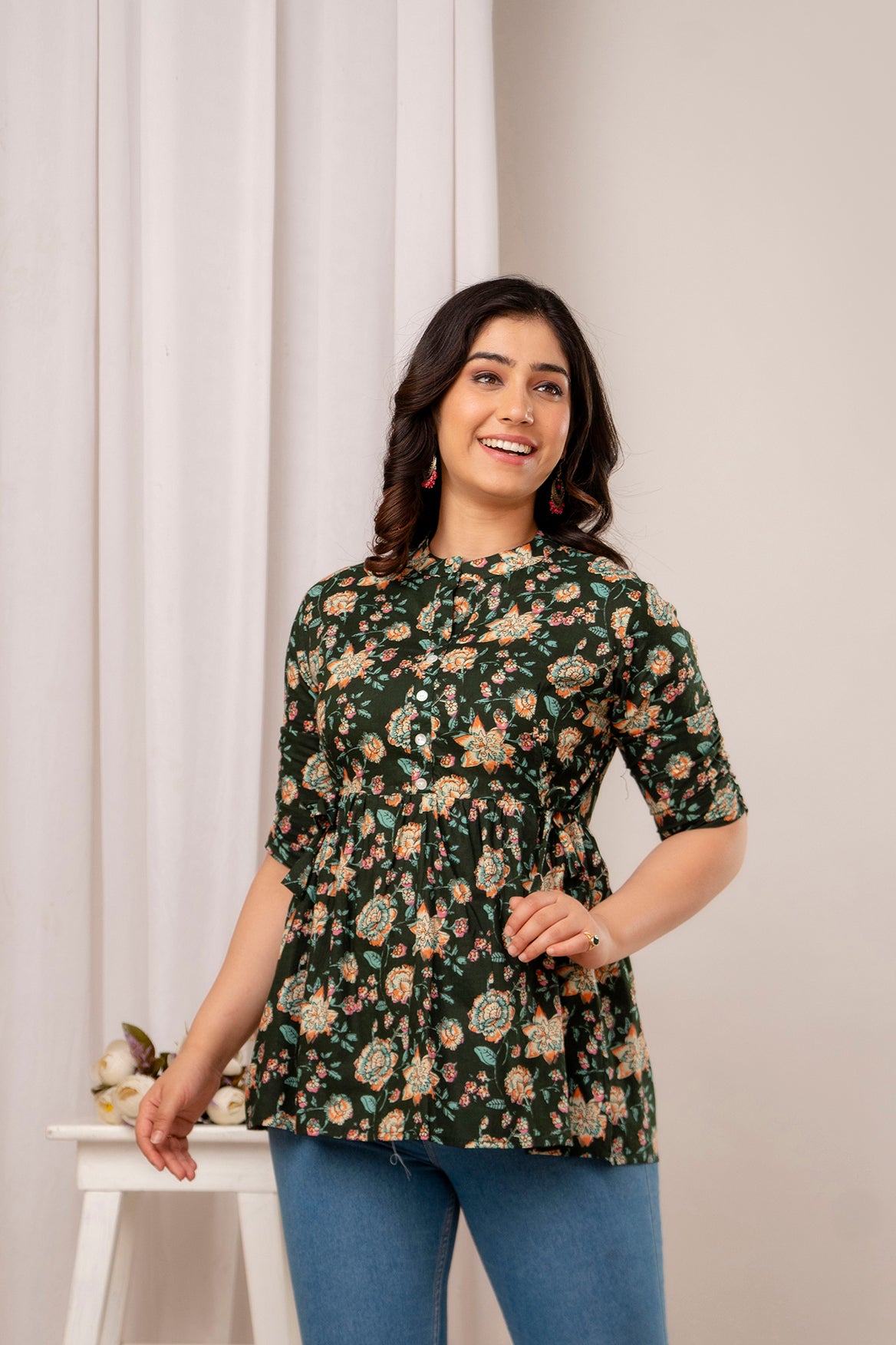 New Launch: Cotton Printed Top (Green) β Fresh, Light & Stylish