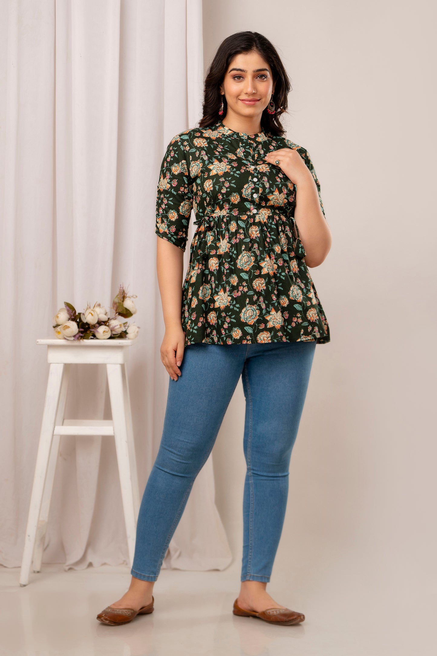 New Launch: Cotton Printed Top (Green) β Fresh, Light & Stylish