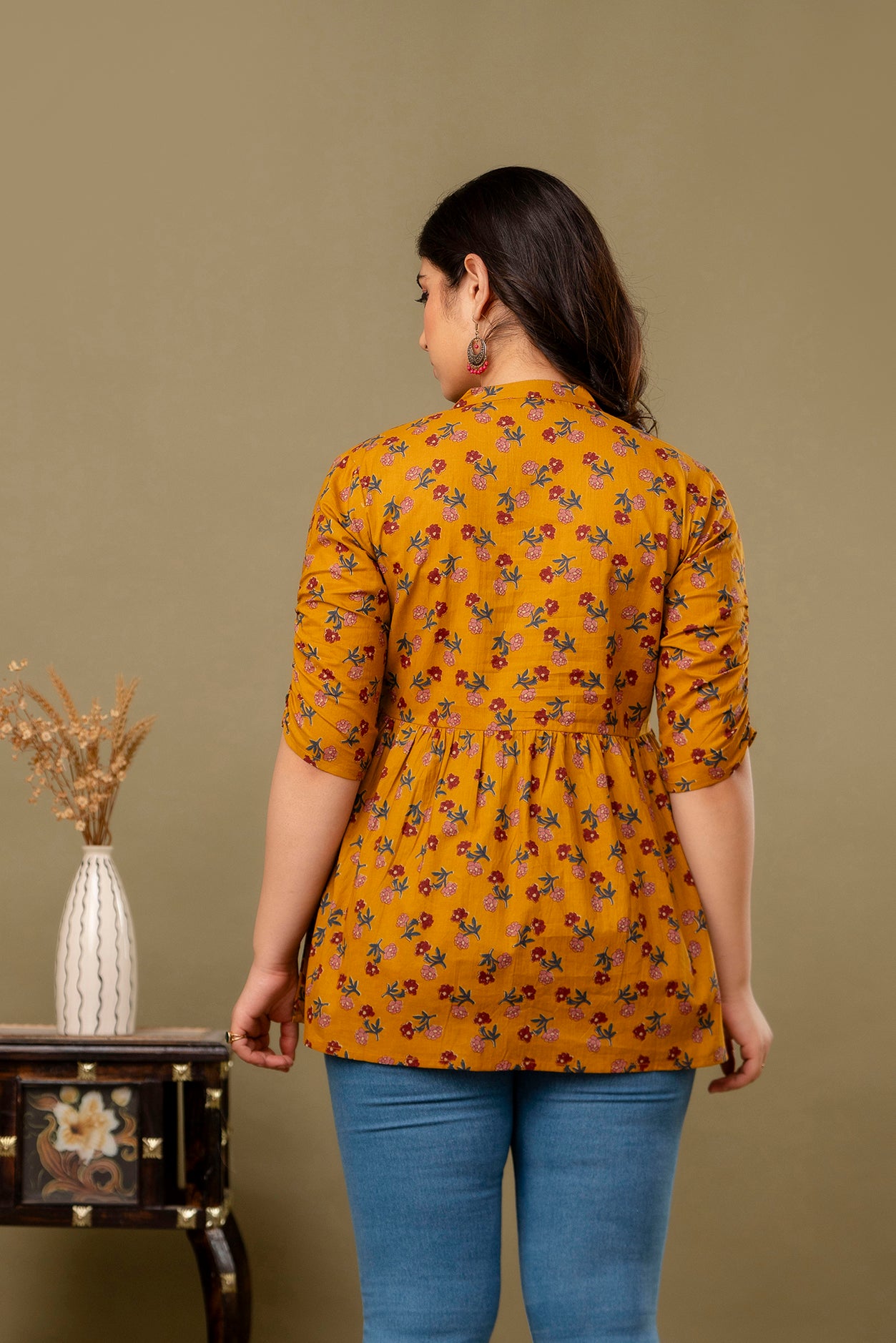 New Launch: Cotton Printed Top (Musturd Yellow) β Fresh, Vibrant & Stylish