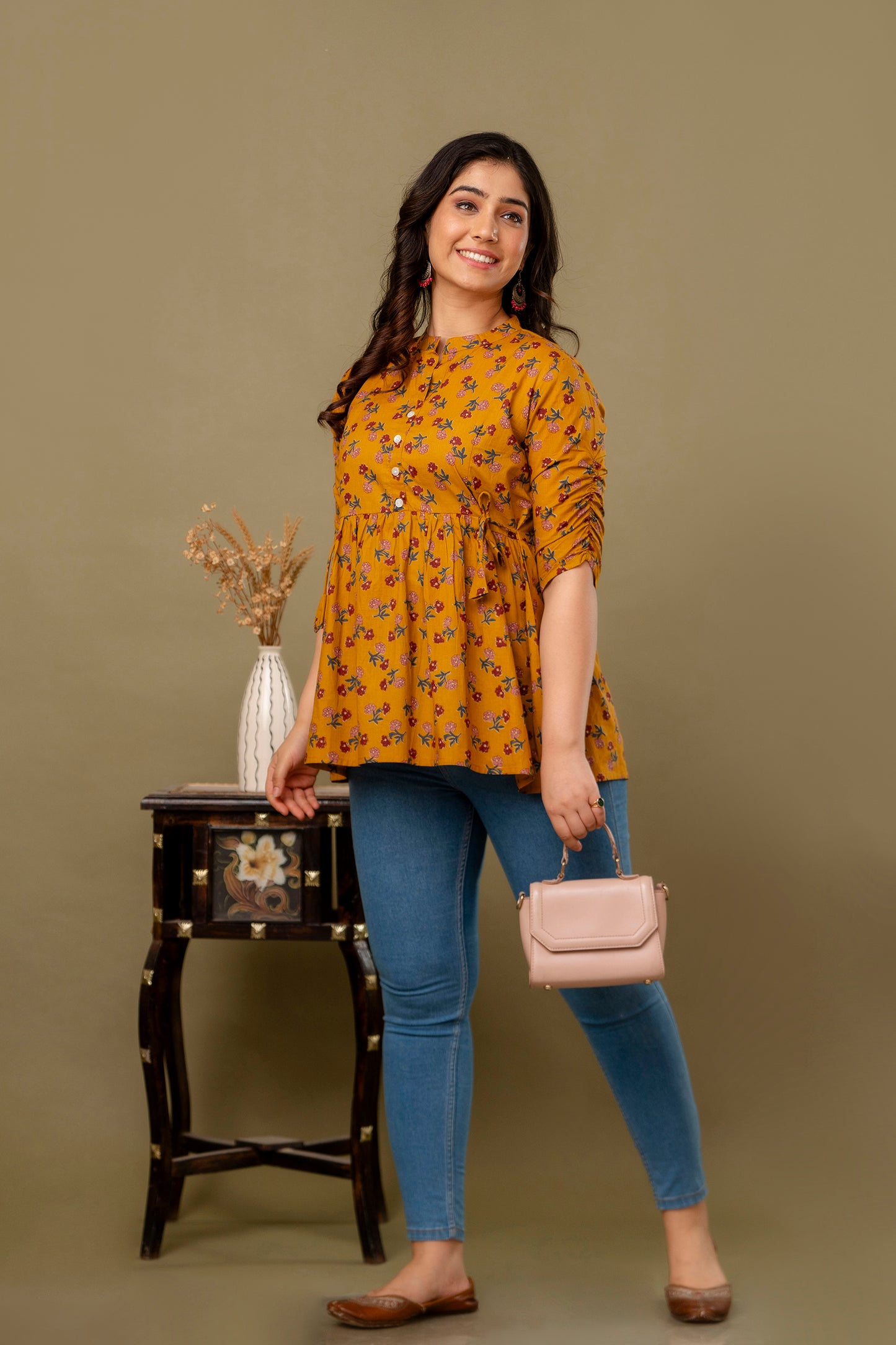 New Launch: Cotton Printed Top (Musturd Yellow) β Fresh, Vibrant & Stylish