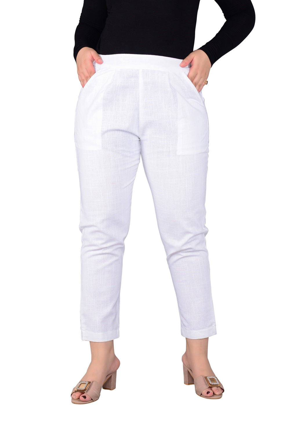 New Launch: Everyday Cotton Pant (White) – Timeless Comfort & Versatile Style