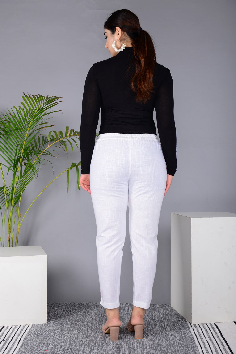 New Launch: Everyday Cotton Pant (White) – Timeless Comfort & Versatile Style