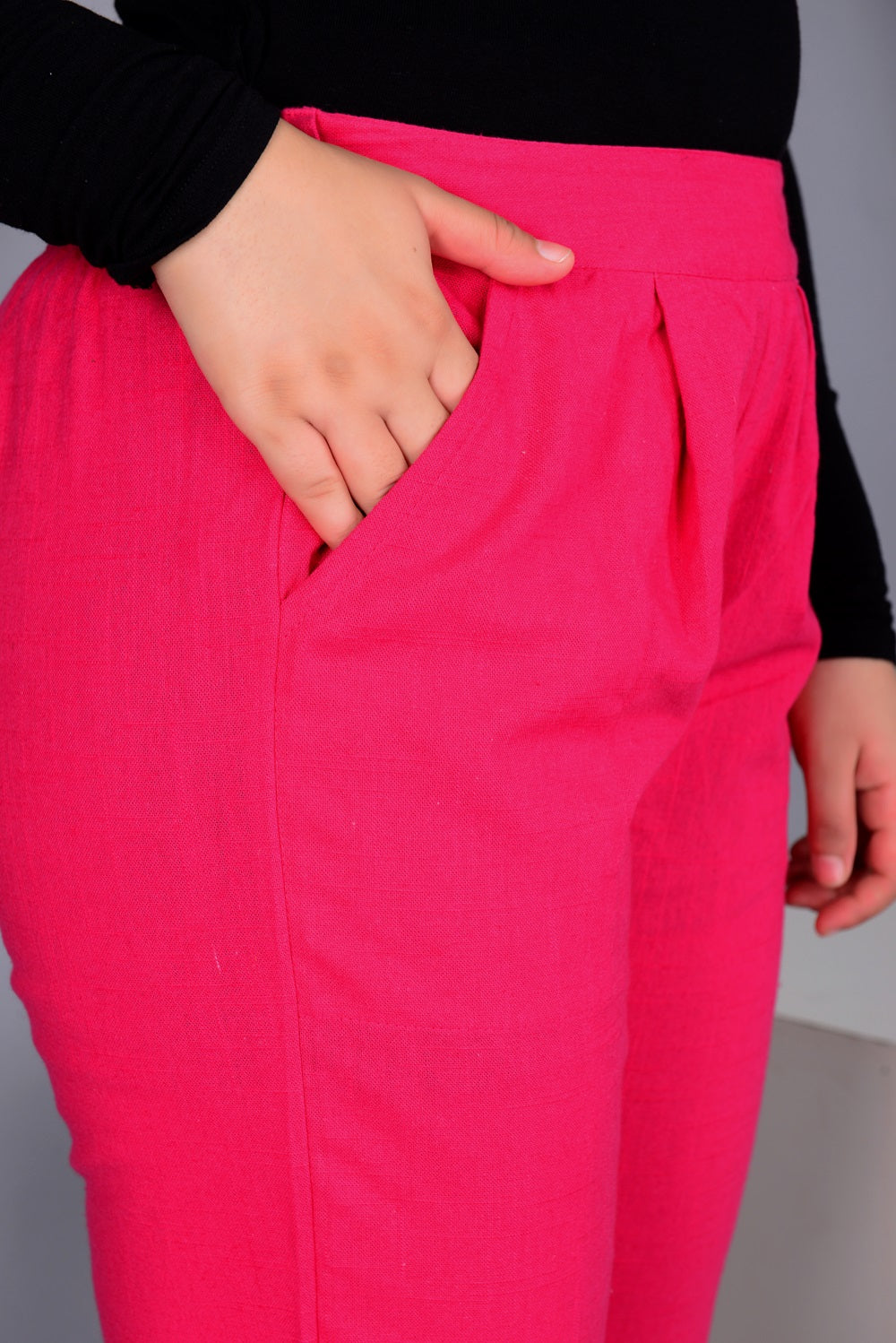 New Launch Everyday Cotton Pant (PINK)