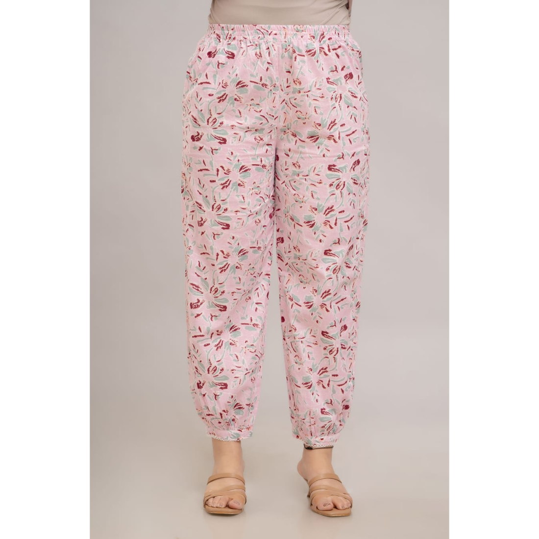 Ashvy Cotton Kurti with Pant Set(Pink)