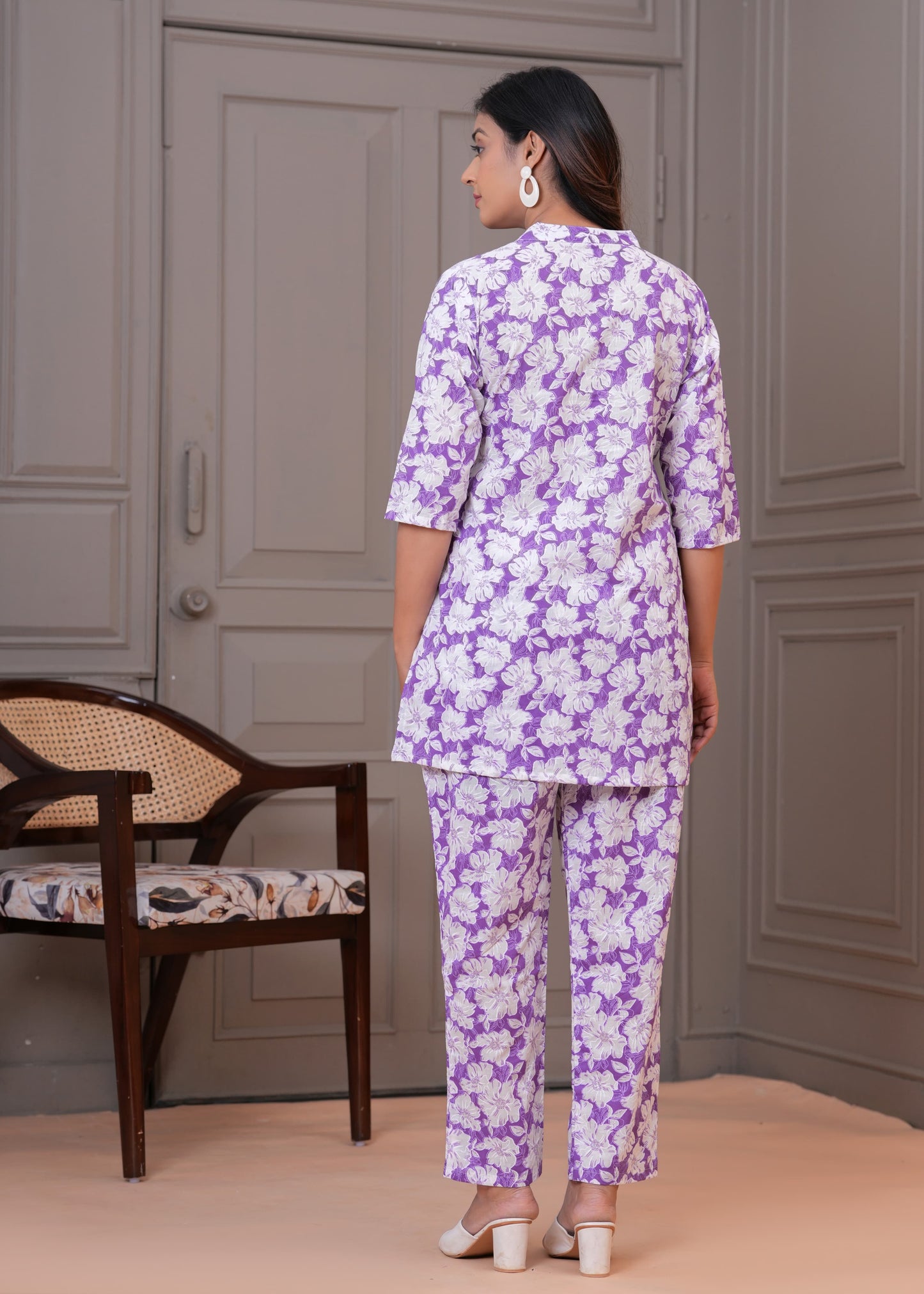 Ashvy Pure Cotton Night Suit β Top & Bottom Set for Ultimate Comfort