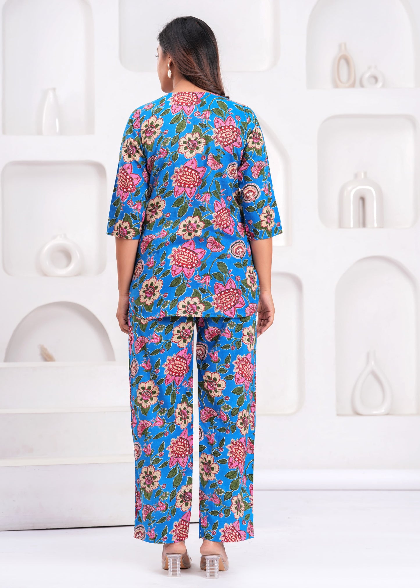 Ashvy Pure Cotton Night Suit β Top & Bottom Set for Ultimate Comfort