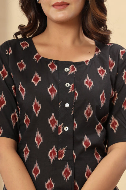 New Launch: Cotton Printed Top (Black) – Bold & Effortless Style