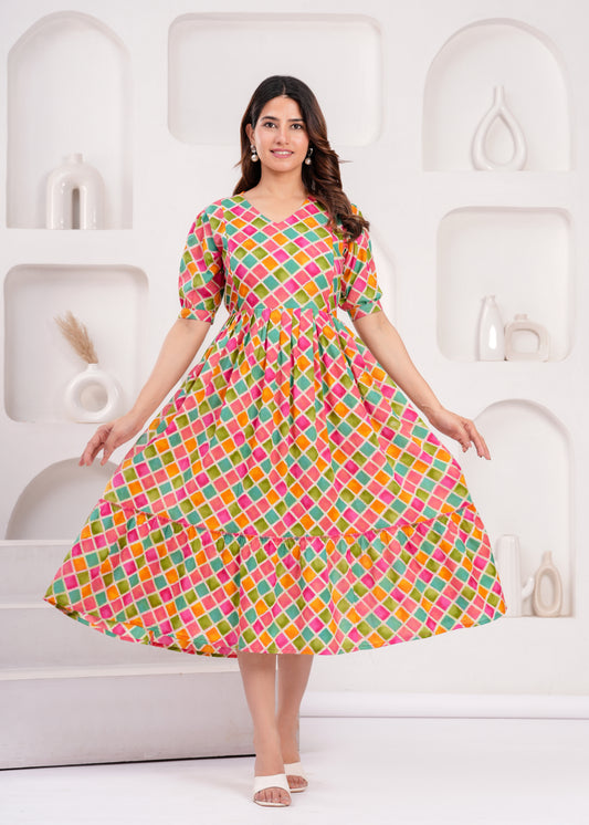 Ashvy Pure Cotton Anarkali Feeding & Maternity Kurti – Comfort Meets Elegance