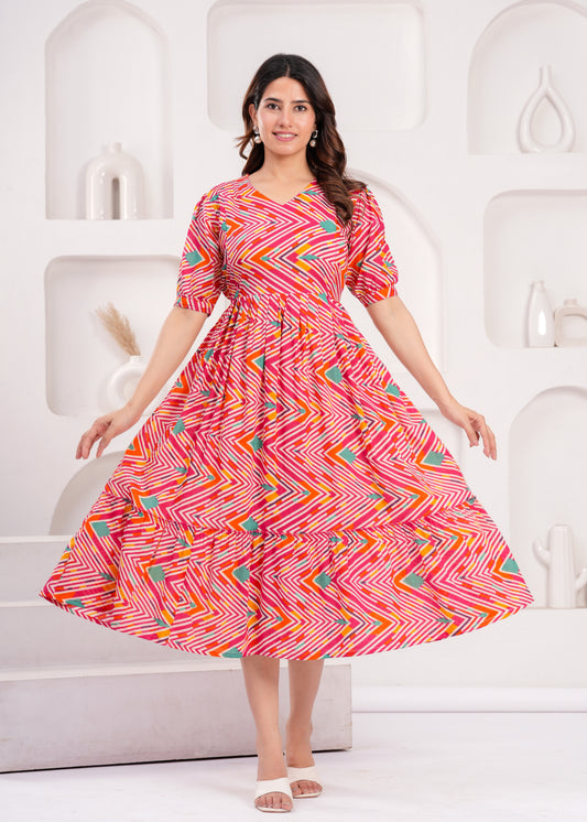 Ashvy Pure Cotton Anarkali Feeding & Maternity Kurti – Comfort Meets Elegance