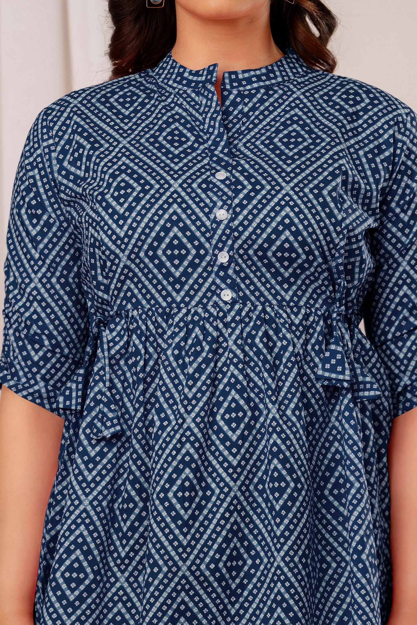 New Launch: Cotton Printed Top (Blue) – Effortless Elegance & Comfort