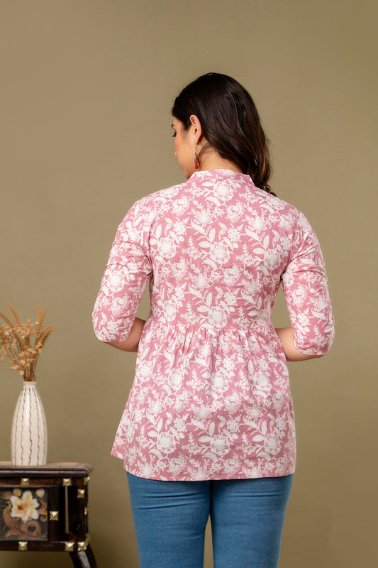 New Launch: Cotton Printed Top (Pink) – Vibrant, Comfortable & Chic