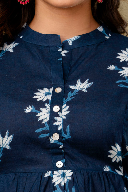 New Launch: Cotton Printed Top (Blue) – Fresh, Feminine & Flattering