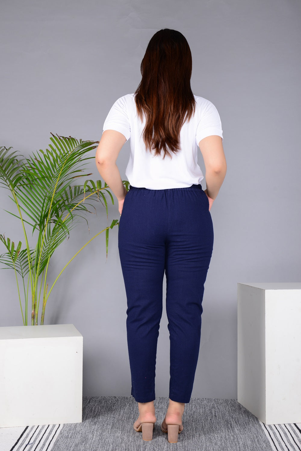 New Launch Everyday Cotton Pant (Blue)