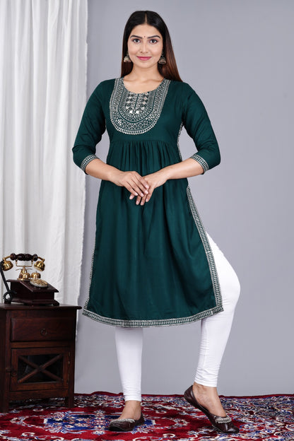 NEW LAUNCH BEAUTIFUL EMBROIDERED KURTA WITH GOTA WORK