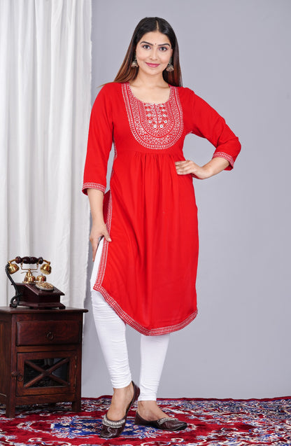 NEW LAUNCH BEAUTIFUL EMBROIDERED KURTA WITH GOTA WORK