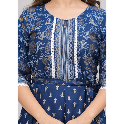 Ashvy Cotton Jump Suit (Blue)