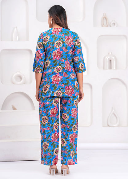 Ashvy Pure Cotton Night Suit – Top & Bottom Set for Ultimate Comfort